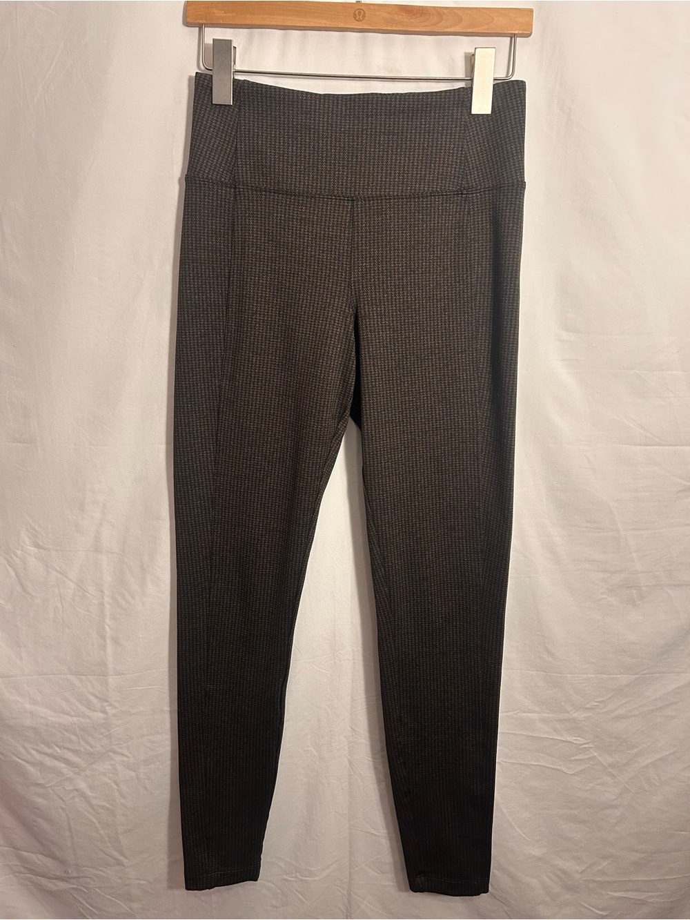 Athleta Delaney Houndstooth Tight Leggings Brown